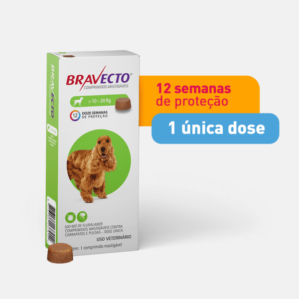 Bravecto Comprimido Antipulga e Carrapato Cão 10 a 20 Kg - Image 2